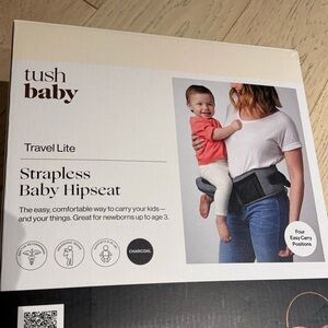 Tush Baby Charcoal Strapless Baby Hipseat